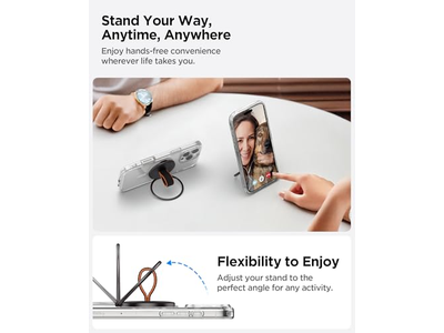 Magnetic Phone Holder Grip with Finger Strap Loop for MagSafe Devices