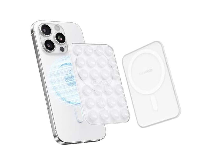 Magnetic Phone Mount for Removable Sticky Grip Holder Transparent