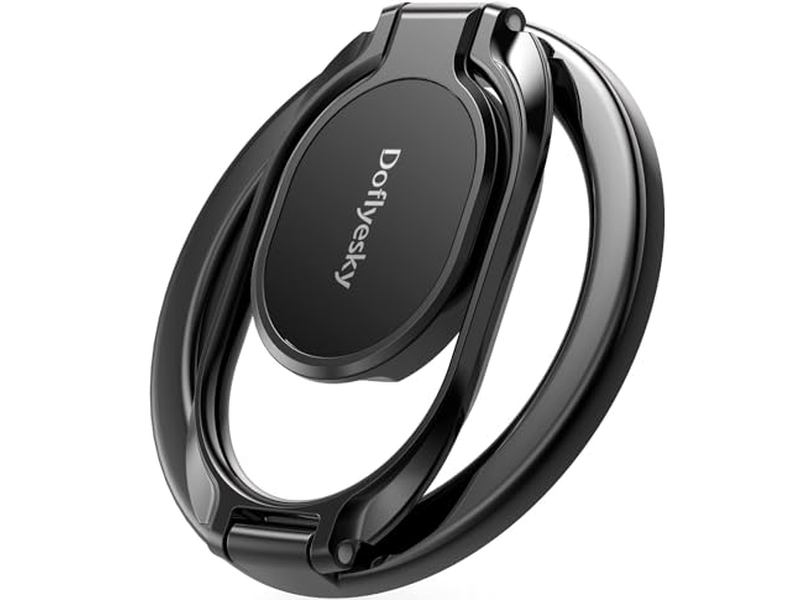 Magnetic Phone Ring Holder and Stand for Gym Compatible with Car Moun