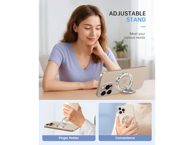Magnetic Phone Ring Holder Compatible with MagSafe - Removable Grip St
