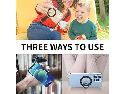 Magnetic Phone Ring Holder for MagSafe Adjustable Grip Stand Removab