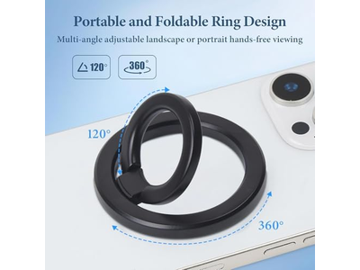 Magnetic Phone Ring Holder Stand with MagSafe Accessory for iPhone