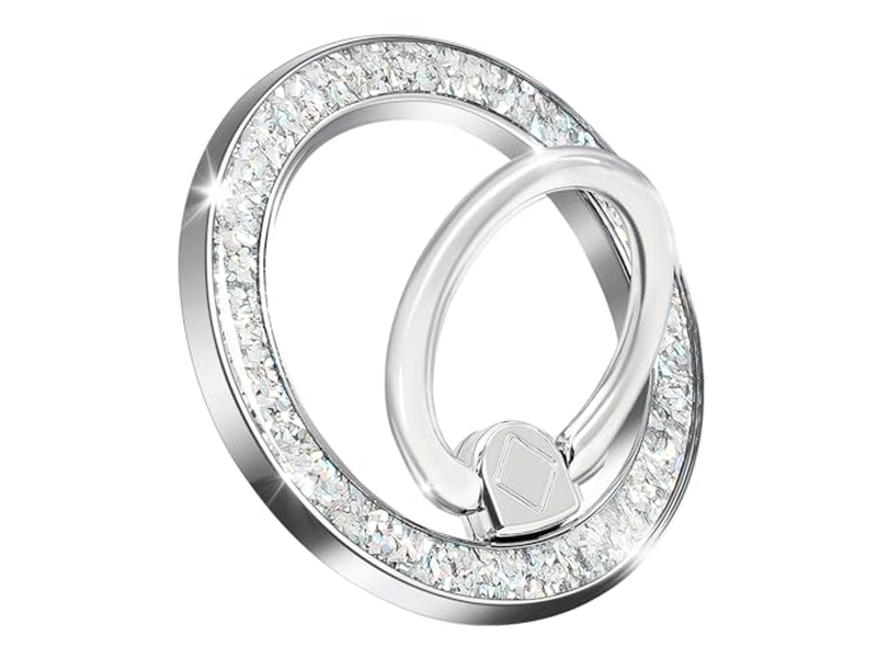 Magnetic Phone Ring Holder Stand with MagSafe Accessory Silver