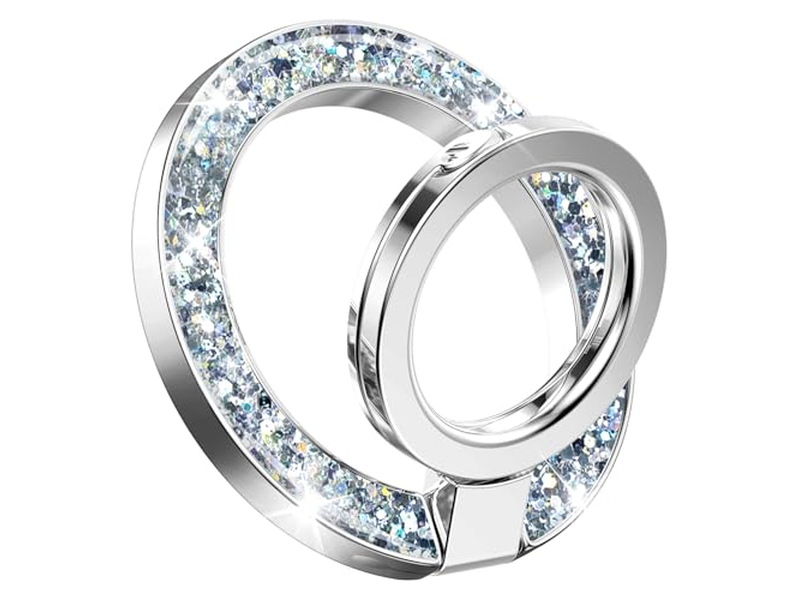 Magnetic Phone Ring Holder with Adjustable Stand and Kickstand