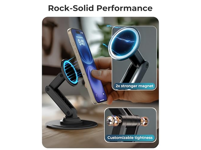 Magnetic Phone Stand for Desk Mag360 Adjustable MagSafe Stand