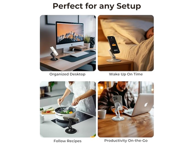 Magnetic Phone Stand for Desk Mag360 Adjustable MagSafe Stand