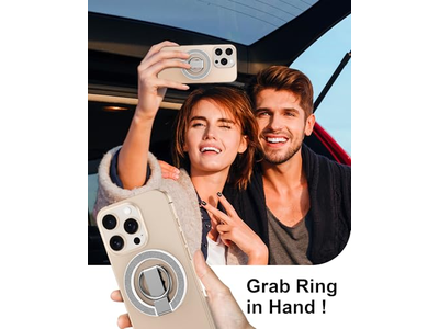 Magnetic Phone Stand with Ring Holder and Adjustable Kickstand