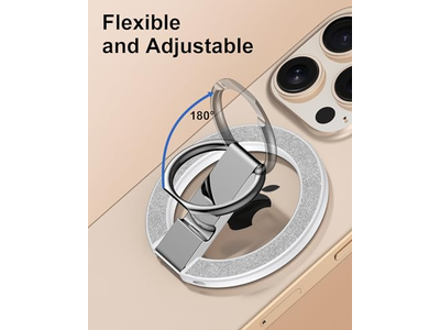 Magnetic Phone Stand with Ring Holder and Adjustable Kickstand