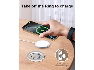 Magnetic Phone Stand with Ring Holder and Adjustable Kickstand