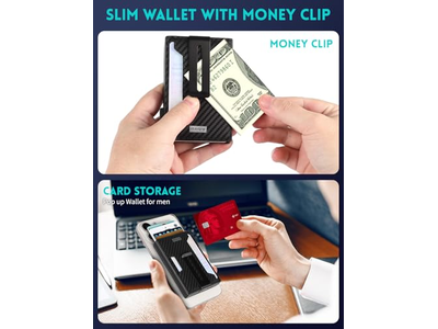 Magnetic Pop-Up Wallet for iPhone Holds 8 Cards and Bills