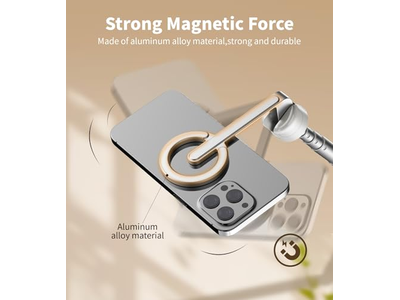 Magnetic Selfie Stick Tripod with Aluminum Strong Magnetic Holder
