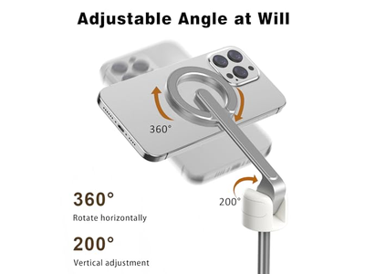 Magnetic Selfie Stick Tripod with Aluminum Strong Magnetic Holder