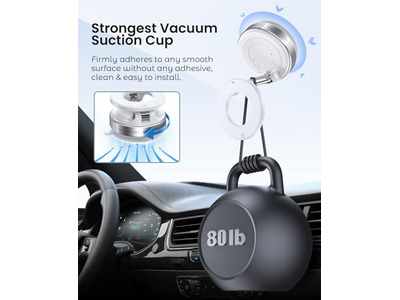 Magnetic Suction Cup Phone Mount for Magsafe
