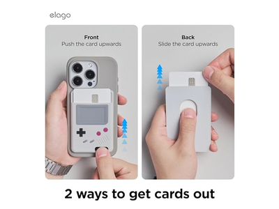 Magnetic Wallet Card Holder for Two Cards Compatible with MagSafe