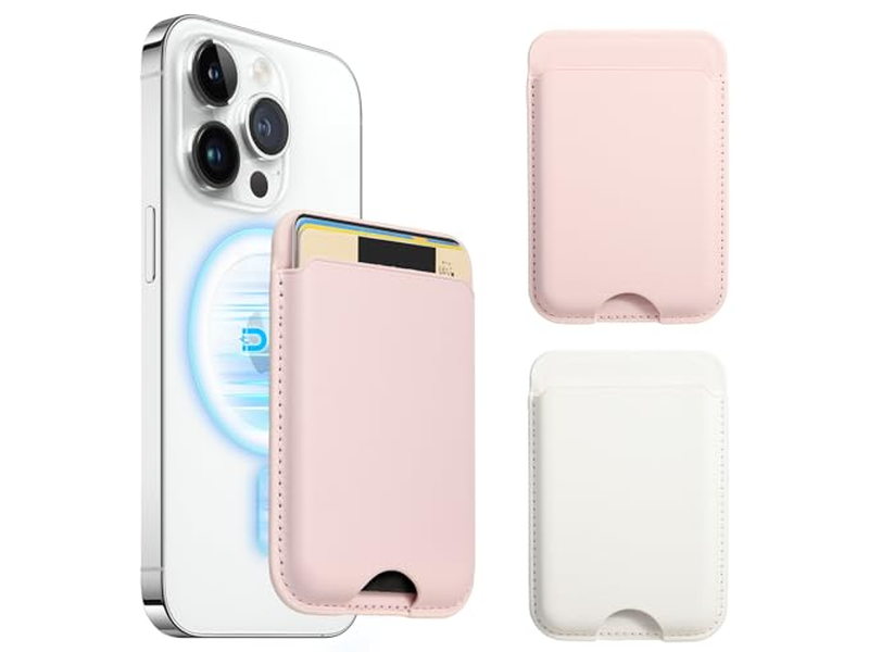 Magnetic Wallet Compatible with MagSafe 2-Pack Card Holder for iPhone