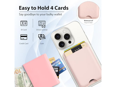 Magnetic Wallet Compatible with MagSafe 2-Pack Card Holder for iPhone
