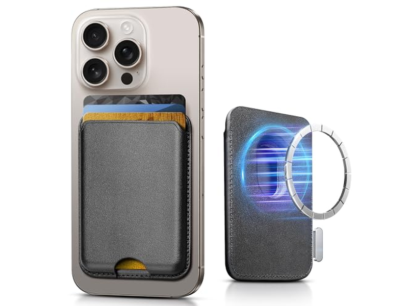 Magnetic Wallet for iPhone Series and MagSafe Cases - RFID Blocking Card