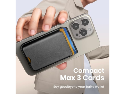 Magnetic Wallet for iPhone Series and MagSafe Cases - RFID Blocking Card