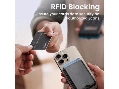 Magnetic Wallet for iPhone Series and MagSafe Cases - RFID Blocking Card