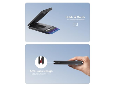 Magnetic Wallet for iPhone with Adjustable Stand and Card Holder