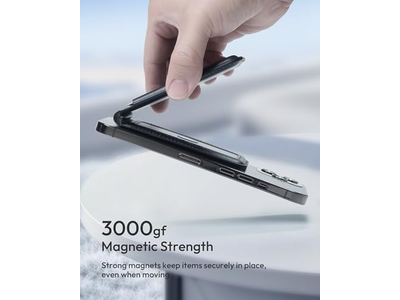 Magnetic Wallet for iPhone with Adjustable Stand and RFID Blocking