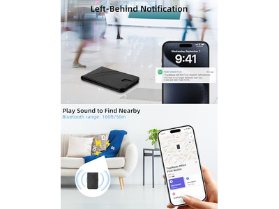 Magnetic Wallet for iPhone with Find My 6 Card Holder RFID Blocking