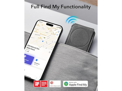 Magnetic Wallet for iPhone with Find My Functionality and Adjustable S