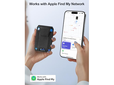 Magnetic Wallet for iPhone Works with Find My Adjustable Stand 9 Ca