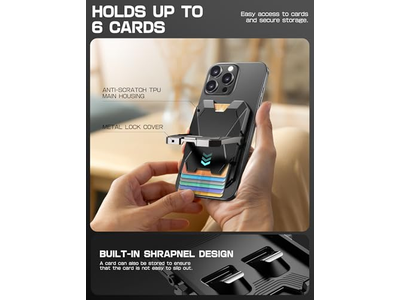 Magnetic Wallet Stand for iPhone with RFID Blocking and Card Holder