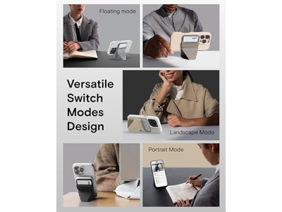 Magnetic Wallet Stand with Angle Adjustment and MagSafe Compatibility