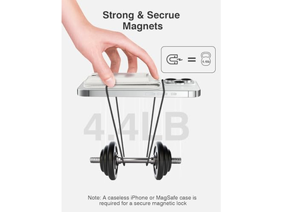 Magnetic Wallet with Adjustable Phone Stand RFID Blocking Fits 6 Car