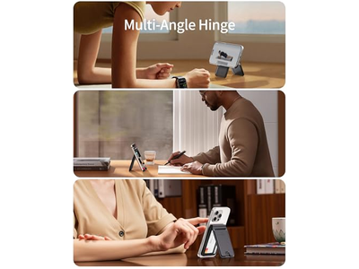 Magnetic Wallet with RFID Blocking 5 Card Holder and Adjustable Stand