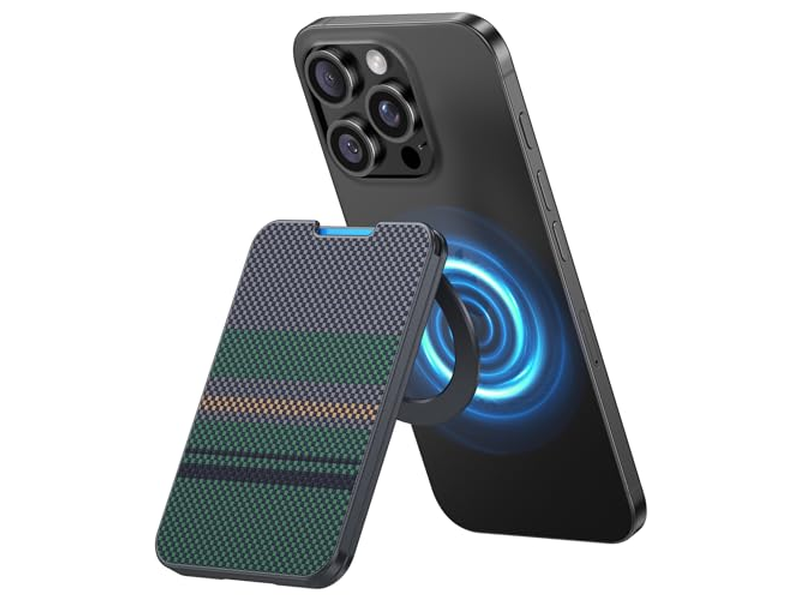 Magnetic Wallet with Stand Minimalist Card Holder for iPhone RFID Bl