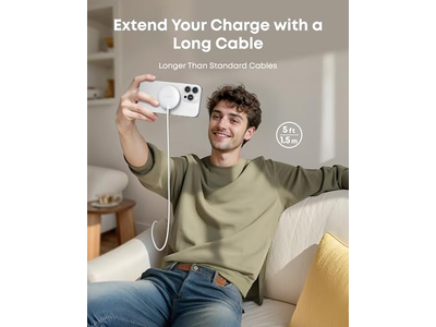 Magnetic Wireless Charger, Qi2 Certified 15W