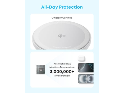 Magnetic Wireless Charger, Qi2 Certified 15W