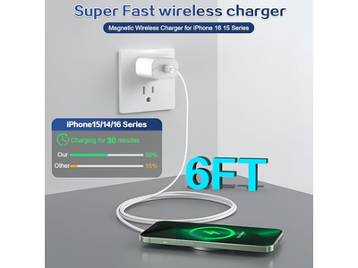 Magnetic Wireless Charger for iPhone Wireless Charging