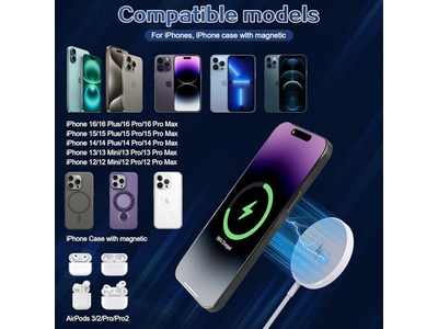 Magnetic Wireless Charger for iPhone Wireless Charging
