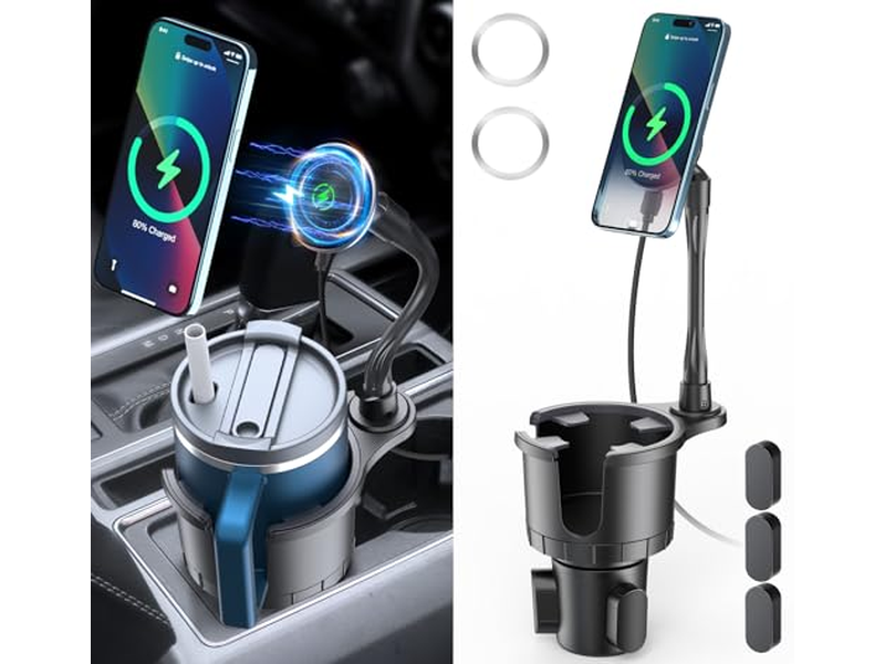 Magnetic Wireless Cup Phone Holder