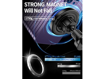 MagSafe Car Mount Charger 3 in 1 Wireless Car Charger