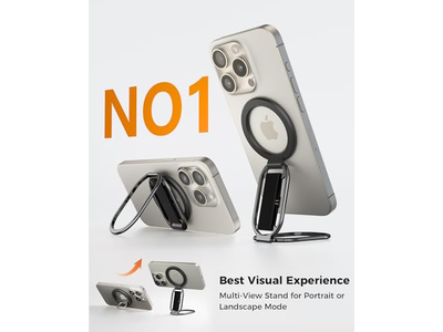 MagSafe Phone Grip and Kickstand with Finger Loop 4-in-1 Holder