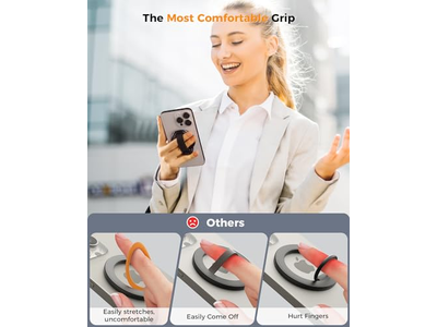 MagSafe Phone Grip and Kickstand with Finger Loop 4-in-1 Holder