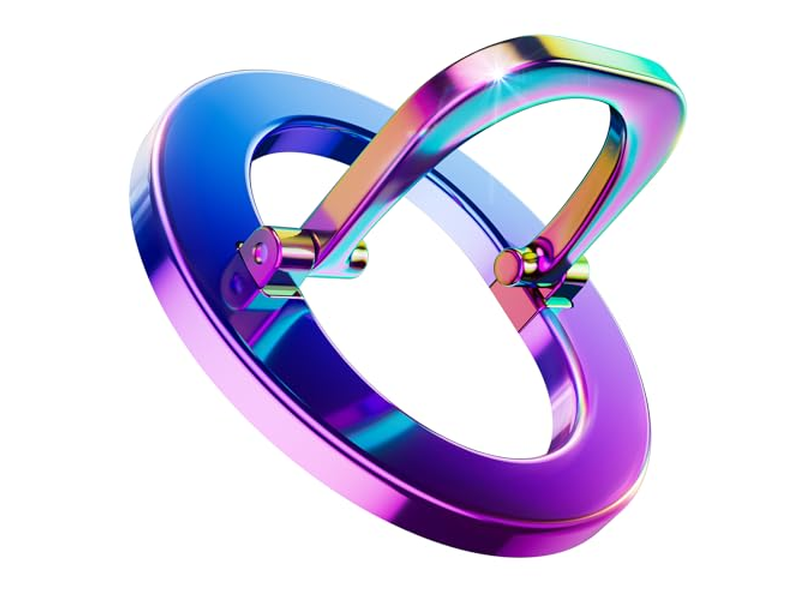 MagSafe Phone Grip Magnetic Ring Holder with Adjustable Stand Colorf