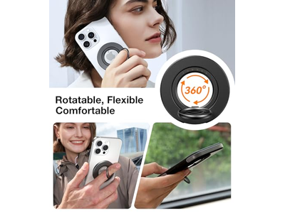 MagSafe Phone Grip Ring Holder with Kickstand Compatible with iPhone