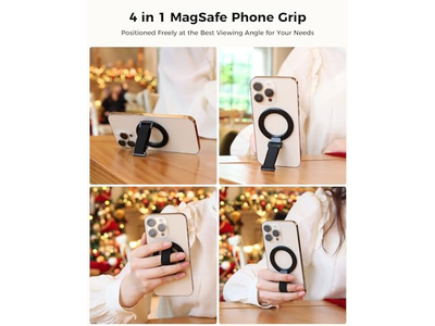 MagSafe Phone Grip with Finger Strap Removable MagSafe Ring Holder