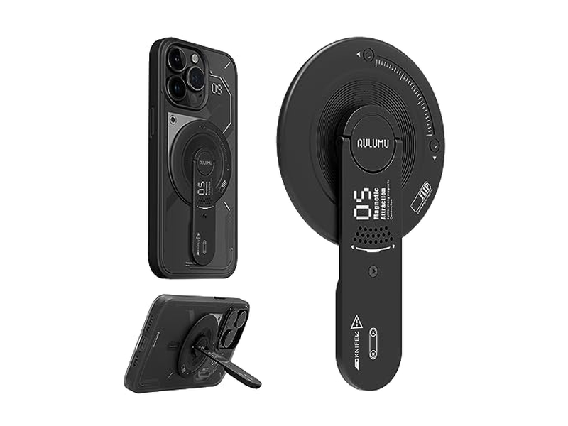 MagSafe Stand Grip - Removable 360degree Adjustable Phone Kickstand - Black