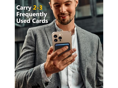 MagSafe Wallet 3 Card Holder RFID Blocking Slim Magnetic Wallet - B