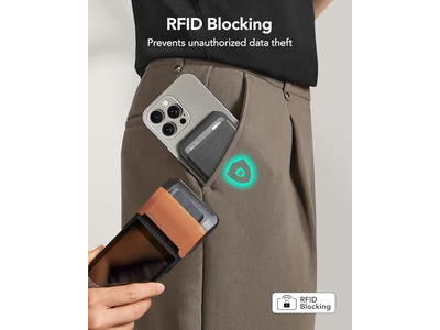 MagSafe Wallet 5 Card Holder RFID Blocking Slim Adjustable Stand