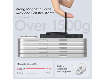 MagSafe Wallet Magnetic Phone Card Holder Slim Hard Case Black