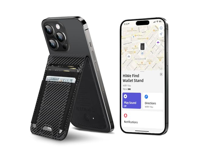 MagSafe Wallet Stand with Find My Anti-Lost 9 Card Holder RFID Bloc