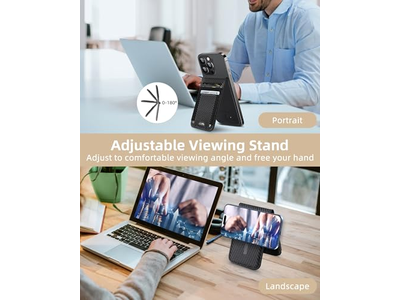 MagSafe Wallet Stand with Find My Anti-Lost 9 Card Holder RFID Bloc